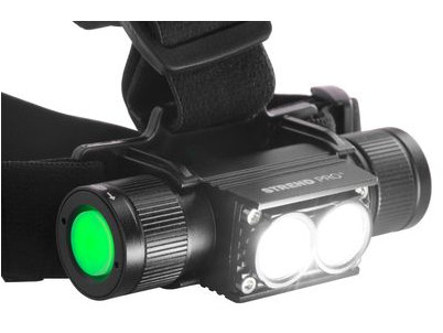 Čelovka Strend Pro Headlight H4016, 2xXPG LED 500 lm, 2000 mAh, USB nabíjanie, vodeodolná, odnímateľné svietidlo