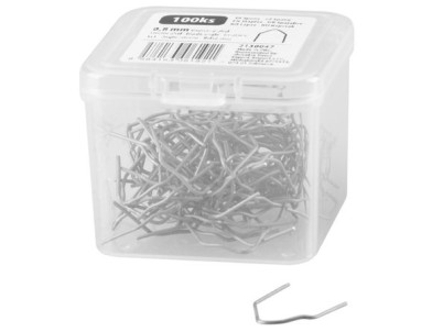Spona Strend Pro, pre pištoľ na zváranie plastov, vnútorný uhol, 0,8 mm, bal. 100 ks