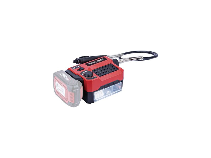 Brúska Worcraft CEMG-S20Li, ShareSYS, 20V Li-Ion, mini, priama, vŕtanie a brúsenie