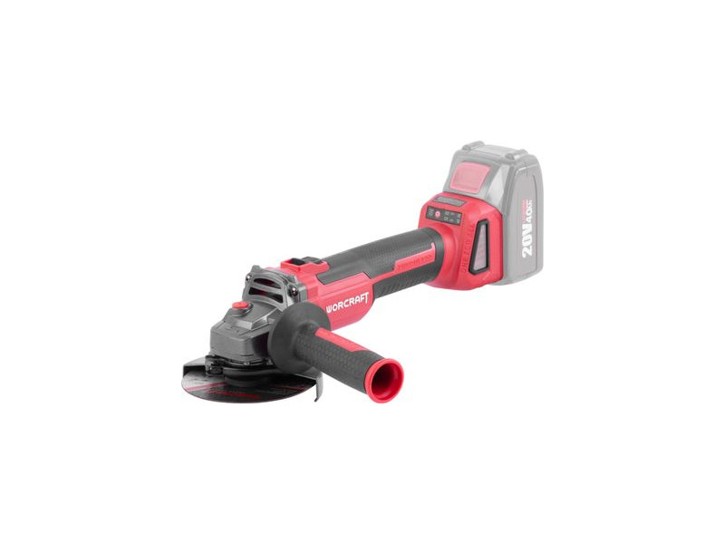 Brúska Worcraft CAG-S20LiBH ShareSYS, 115 mm, uhlová, 20V, Li-ion, bezuhlíková