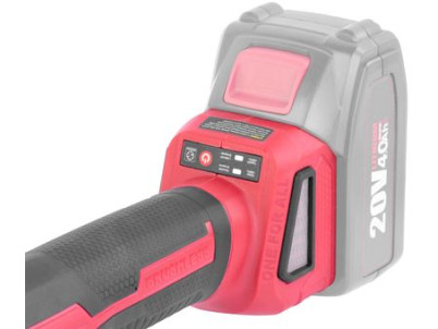 Brúska Worcraft CAG-S20LiBH ShareSYS, 115 mm, uhlová, 20V, Li-ion, bezuhlíková