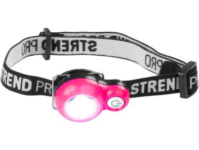 Čelovka Strend Pro Headlight, LED, 15 lm, mini, ružová/modrá, Sellbox 8 ks