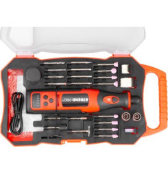 Brúska Strend Pro, mini, priama, vŕtanie a brúsenie, 8 V, 1500 mAh, s príslušenstvom