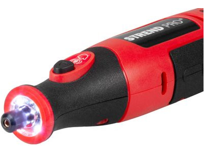 Brúska Strend Pro, mini, priama, vŕtanie a brúsenie, 8 V, 1500 mAh, s príslušenstvom