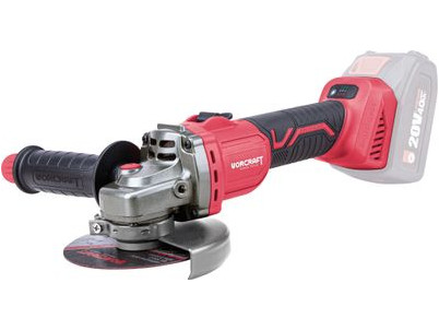Brúska Worcraft CAG-S20LiBS-115 ShareSYS, 115 mm, uhlová, s reguláciou otáčok, 20V Li-ion, bezuhlíková