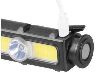 Čelovka Strend Pro Headlight H3173, XPE+COB, 1200 mAh, USB nabíjanie
