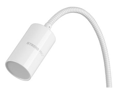 Lampa Strend Pro, stolná, s klipsou na uchytenie, Alu, biela, USB, 41 cm