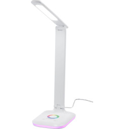 Lampa Strend Pro, stolná, dotykové ovládanie, stmievanie, RGB, podsvietený podstavec, 4 W, biela