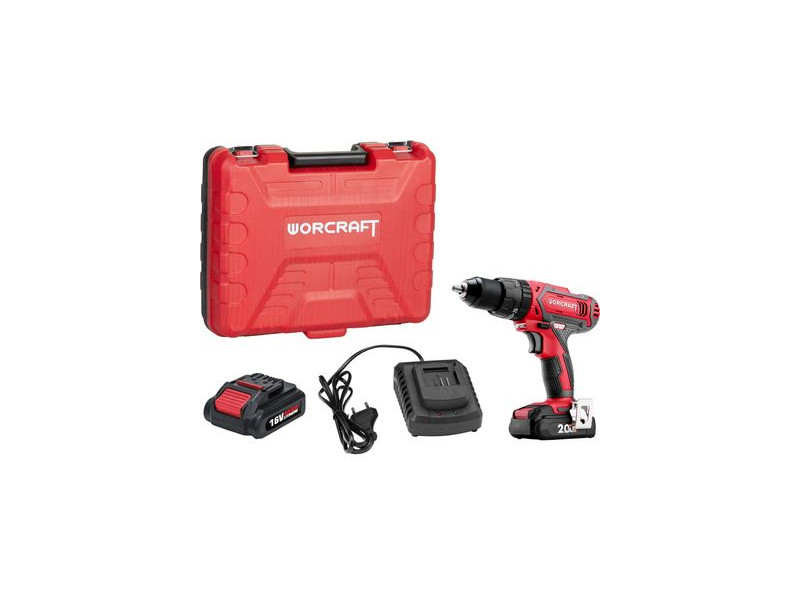 Skrutkovač Worcraft CD-20LiH, 20V, 2x Li-ion 2.0Ah, set