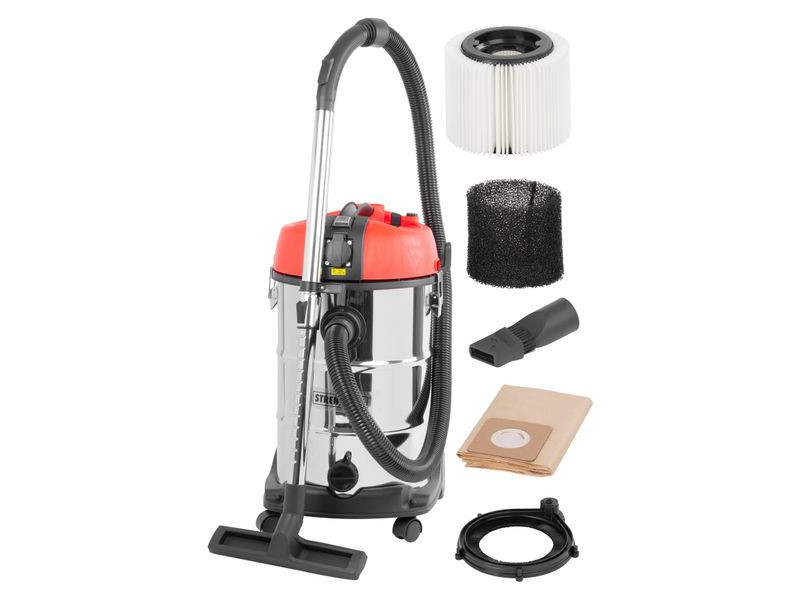 Vysávač Strend Pro K-612D/3300, 30 lit, 1300 W, HEPA filter, priemyselný, funkcia oklep