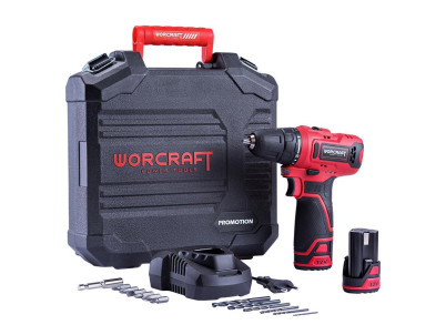 Skrutkovač Worcraft CD-12LiA, 2xLi-ion 1.3Ah, kufrík