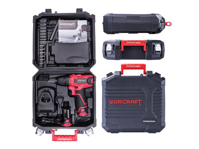 Skrutkovač Worcraft CD-12LiA, 2xLi-ion 1.3Ah, kufrík