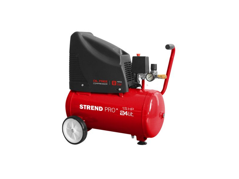 Kompresor Strend Pro OF1524, bezolejový, 1,1 kW, 24 lit.