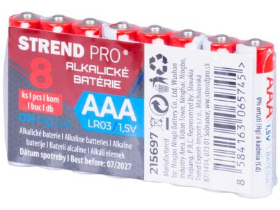 Batéria Strend Pro, LR03, 8 ks, AAA tužka