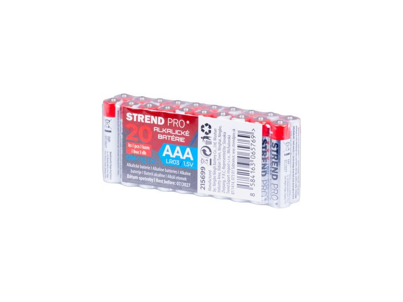 Batéria Strend Pro, LR03, 20 ks, AAA tužka