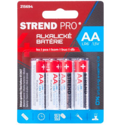 Batéria Strend Pro, LR6, 4 ks, AA tužka, blister