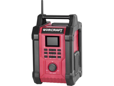 Rádio Worcraft CBTS-S20LiH ShareSYS, 20V Li-Ion, DAB+FM, Bluetooth, AUX, 2x15W
