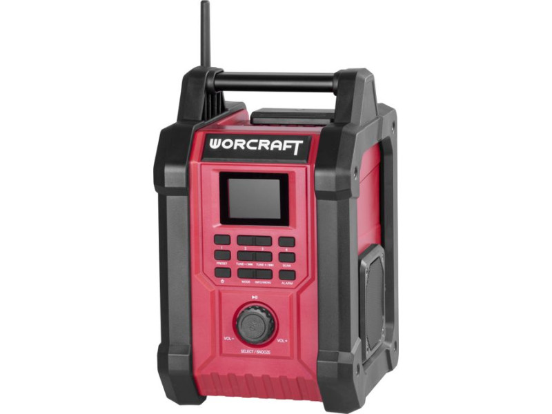 Rádio Worcraft CBTS-S20LiH ShareSYS, 20V Li-Ion, DAB+FM, Bluetooth, AUX, 2x15W