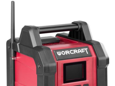 Rádio Worcraft CBTS-S20LiH ShareSYS, 20V Li-Ion, DAB+FM, Bluetooth, AUX, 2x15W