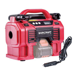 Kompresor Worcraft CAC-S20LiA ShareSYS, 160 Psi/11 Bar, 20V Li-ion, LED svetlo + autozásuvka