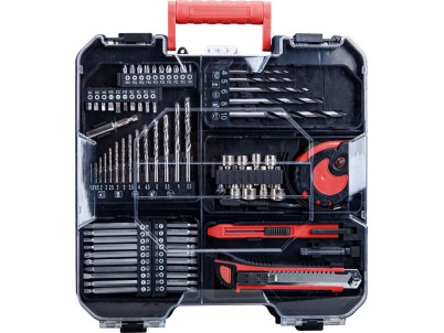 Skrutkovač Worcraft CHD-S20LiBAT ShareSYS 20V, Li-ion, bezuhlíkový, 2x akumulátor 2.0Ah, nabíjačka, set s príslušenstvom 73ks, v