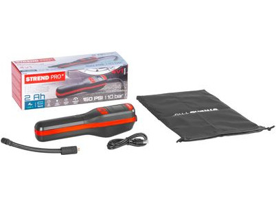 Kompresor Strend Pro K25, ručný, 150 psi, 10 bar, LED svetlo, akumulátorová pumpička