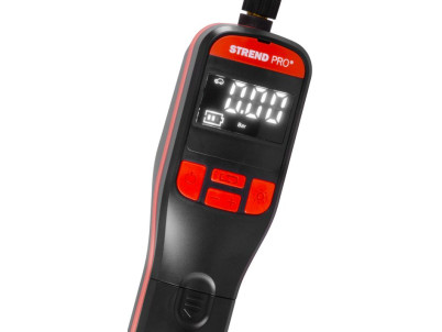 Kompresor Strend Pro K25, ručný, 150 psi, 10 bar, LED svetlo, akumulátorová pumpička