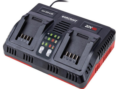 Nabíjačka Worcraft CLC-20V-4.5D ShareSYS, séria S20Li, 2x aku, rýchlonabíjačka