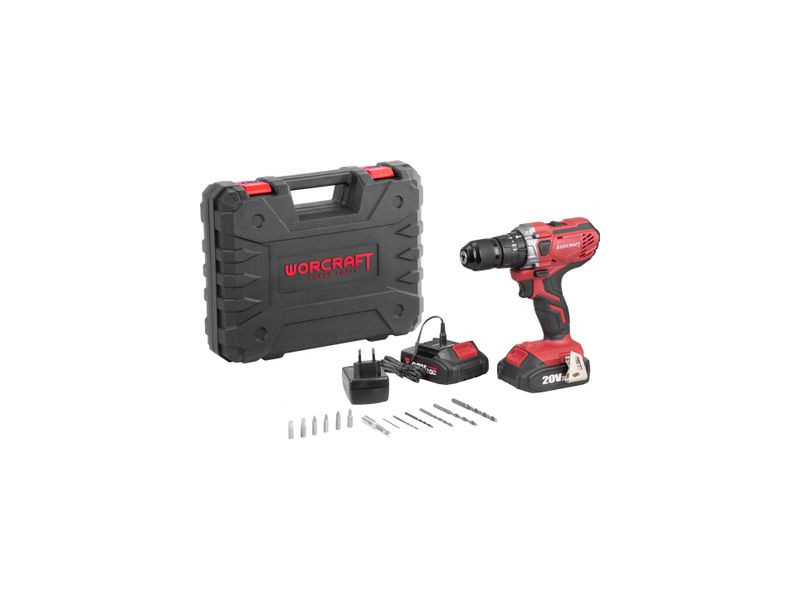 Skrutkovač Worcraft CHD-S20LiWB ShareSYS, 20V, 2x Li-ion 2.0 Ah, bezuhlíkový, SET v kufri