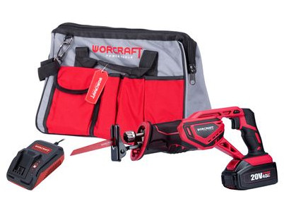 Set Worcraft WSET-09 S20Li ShareSYS, chvostová píla, 1x akumulátor 2.0 Ah, 1x nabíjačka + brašňa
