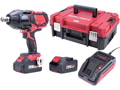 Set Worcraft XCUBE007 ShareSYS Toolbox, uťahovák CIW-S20LiB-1800, 2x 4.0 Ah akumulátor, 1x nabíjačka