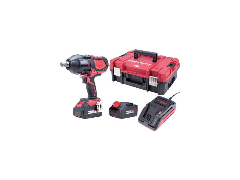 Set Worcraft XCUBE007 ShareSYS Toolbox, uťahovák CIW-S20LiB-1800, 2x 4.0 Ah akumulátor, 1x nabíjačka