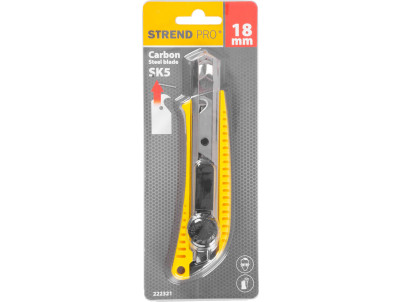 Nôž Strend Pro UK225, 18 mm, odlamovací, s háčikom, plastový