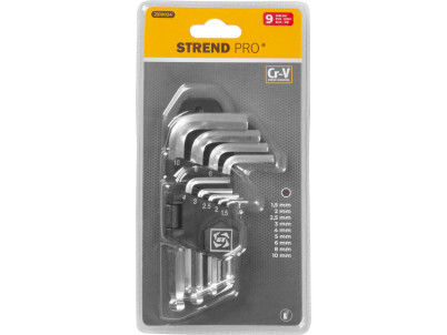 Sada kľúčov Strend Pro HK0044, 9 dielna, Hex S1, Imbus s guličkou