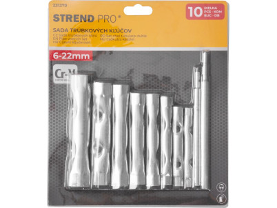 Sada trubkových kľúčov Strend Pro WT3008, 10 dielna, 6-22 mm