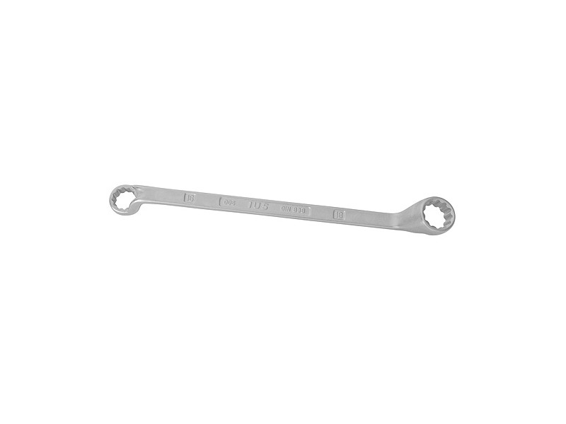 Kľúč IUS 006 27x32 mm • DIN838, očkový, vyhnutý, 75°, Cr-V St