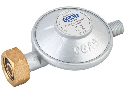 Regulátor plynu CGAS C31-50, 50 mbar, závit G1/4" LH, EN 12864