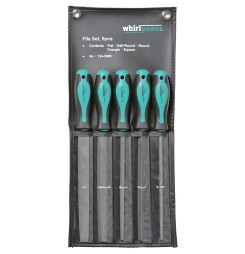 Sada pilníkov Whirlpower® 154-5005, 5 dielna, 200 mm, plochý, okrúhly, štvorhranný, rovný, polkruhový