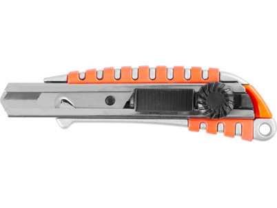 Nôž Strend Pro UKX-867-8, 18 mm, odlamovací, s kolieskom, čepeľ háčik, Alu/plast