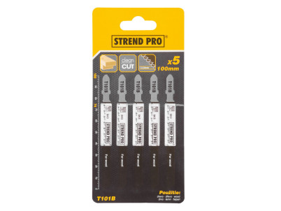 List do priamočiarej píly Strend Pro T101B 100 mm, 10z, na drevo, bal. 5 ks