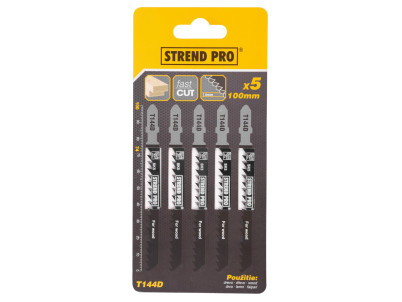 List do priamočiarej píly Strend Pro T144D 100 mm, 6z, na drevo, bal. 5 ks