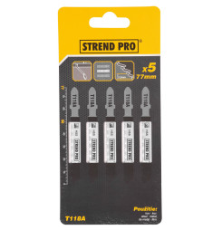 List do priamočiarej píly Strend Pro T118A 77 mm, 21z, na kov, bal. 5 ks