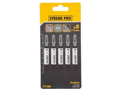 List do priamočiarej píly Strend Pro T118A 77 mm, 21z, na kov, bal. 5 ks