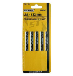 List do priamočiarej píly Strend Pro T311D 132 mm, 6z, na drevo, bal. 5 ks