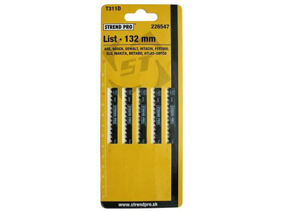 List do priamočiarej píly Strend Pro T311D 132 mm, 6z, na drevo, bal. 5 ks