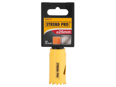 Vyrezávač Strend Pro BHS44, 25 mm, M3 Bi-metal, korunka do kovu, pílový