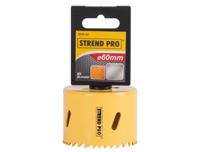Vyrezávač Strend Pro BHS44, 60 mm, M3 Bi-metal, korunka do kovu, pílový