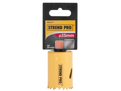 Vyrezávač Strend Pro BHS44, 35 mm, M3 Bi-metal, korunka do kovu, pílový