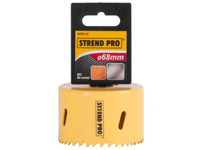 Vyrezávač Strend Pro BHS44, 68 mm, M3 Bi-metal, korunka do kovu, pílový