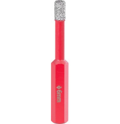 Vyrezávač Strend Pro Premium DCB12, 6 mm, stopka HEX, korunka, diamant, professional